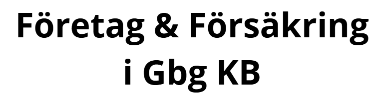 Företag & Försäkring i Gbg KB