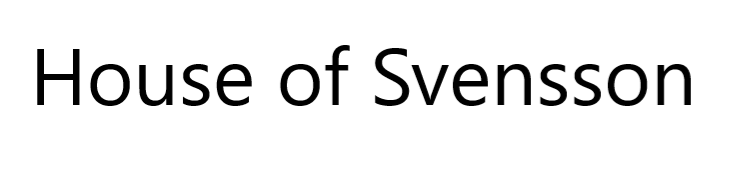 House Of Svensson AB
