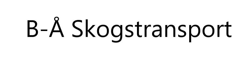 B-Å Skogstransport AB